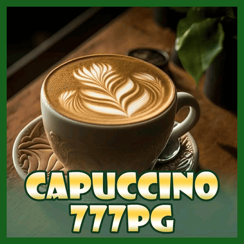 Imagem promocional da CAPUCCINO777PG mostrando a plataforma e suas vantagens